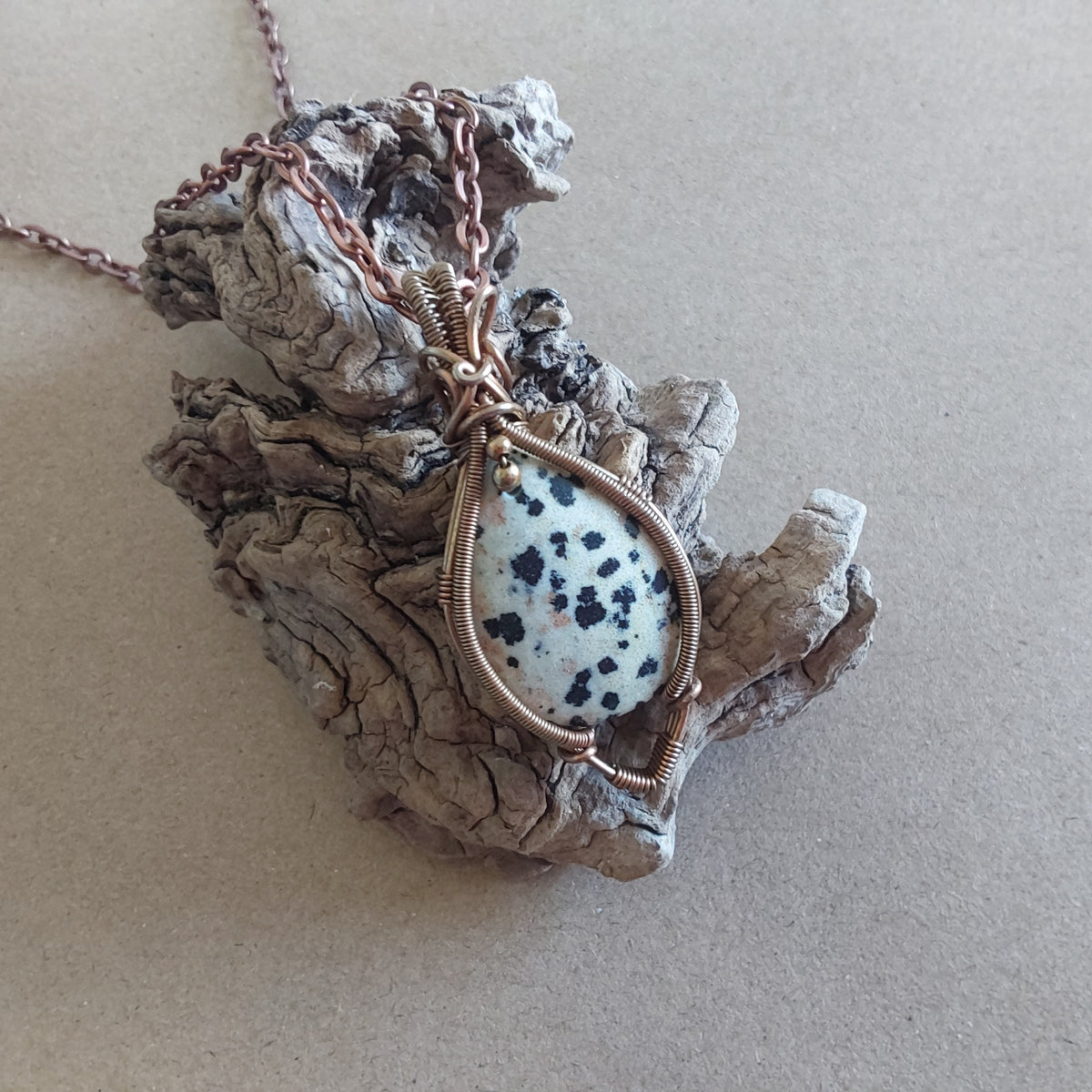 Dalmatian Jasper Pendant