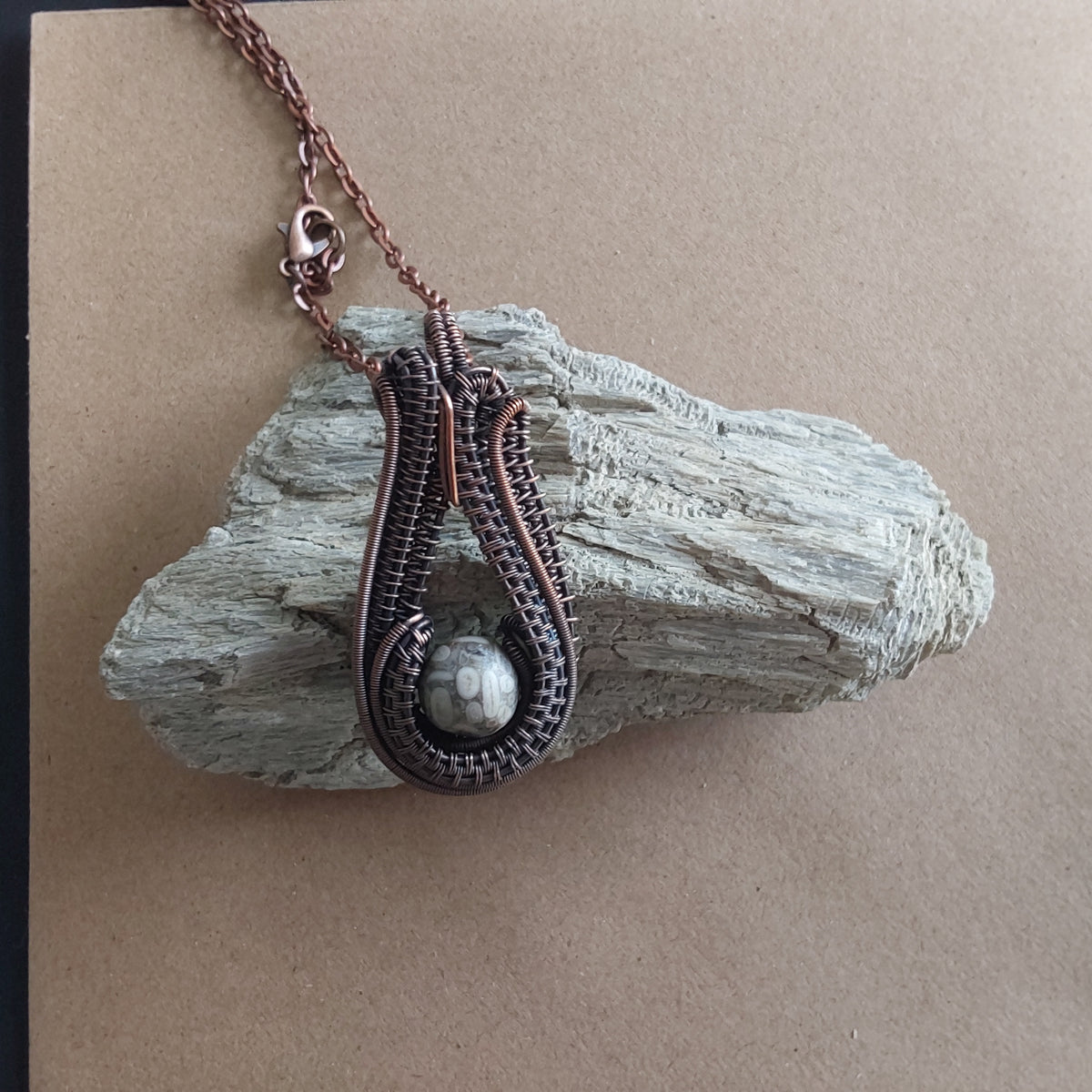 Fossil Jasper pendant