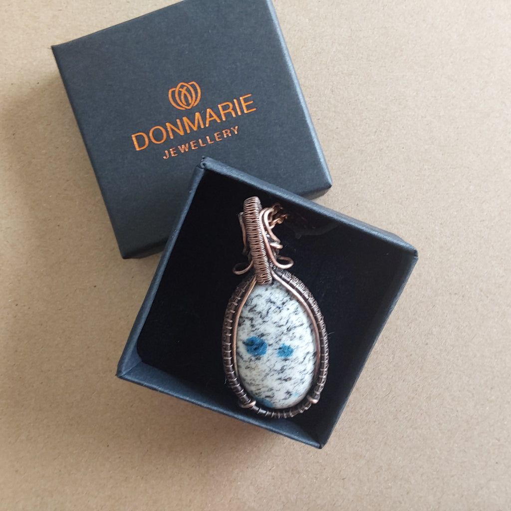 K2 Jasper cabochon pendant