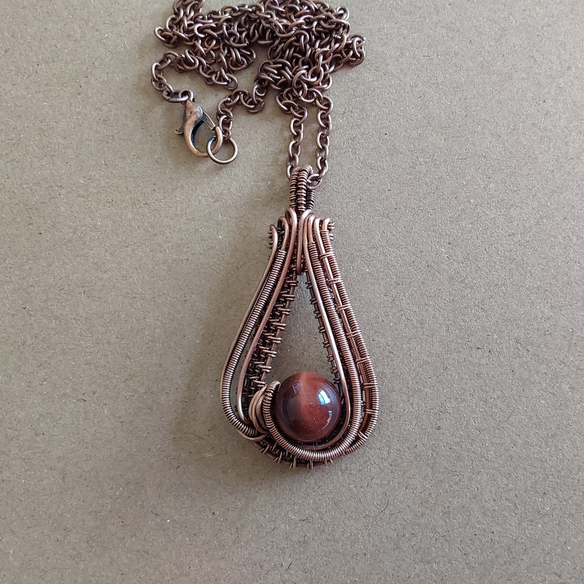 Red Tigers Eye pendant