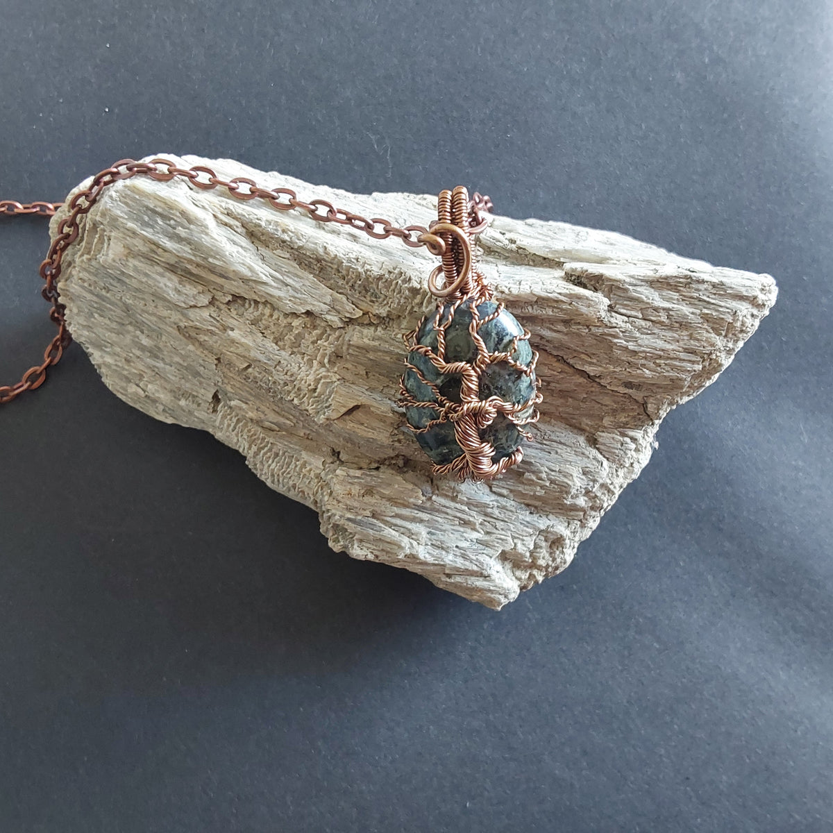 Kambaba Jasper Tree of Life pendant