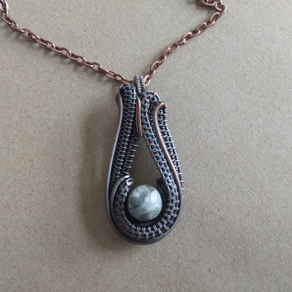 Fossil Jasper pendant