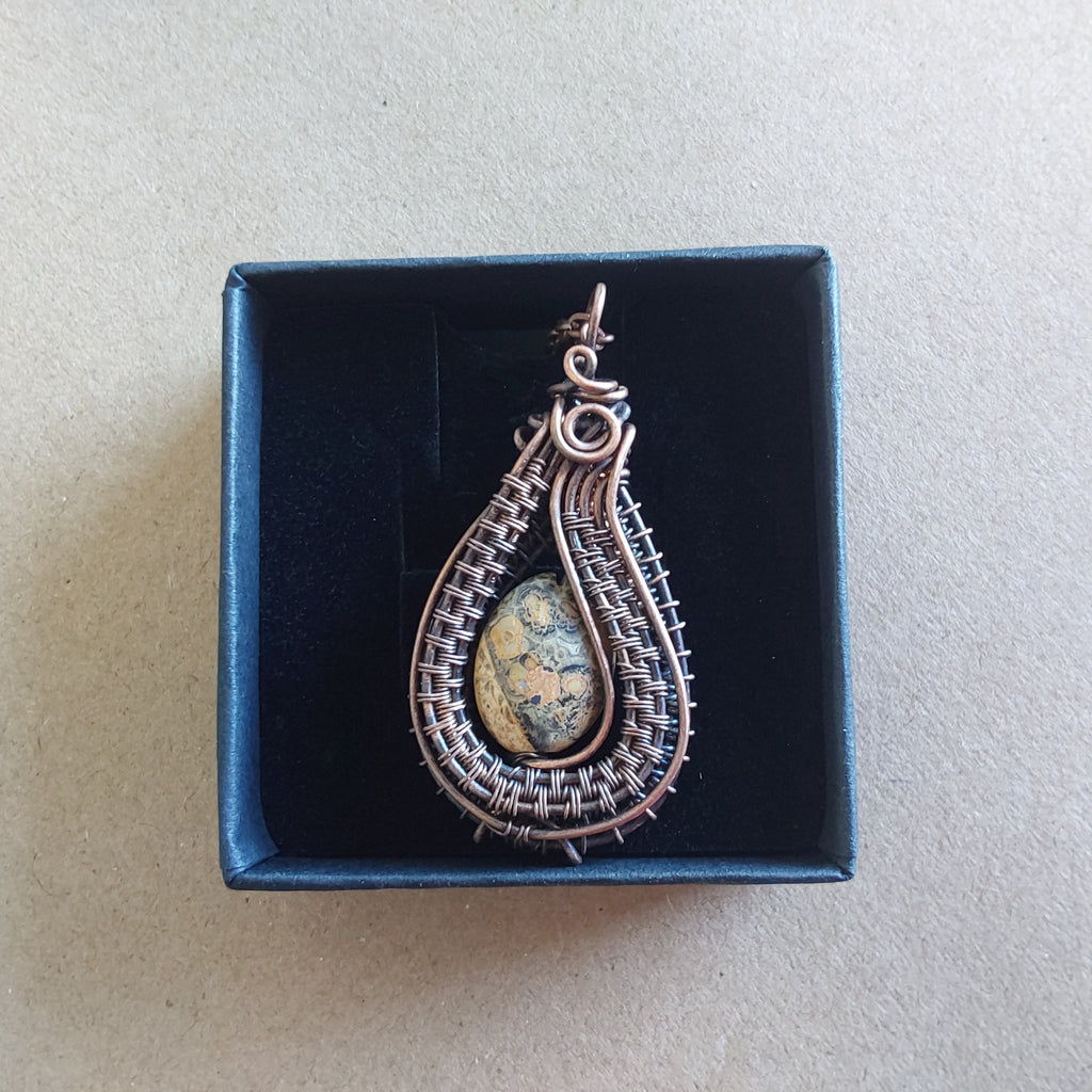Oval Picture Jasper pendant