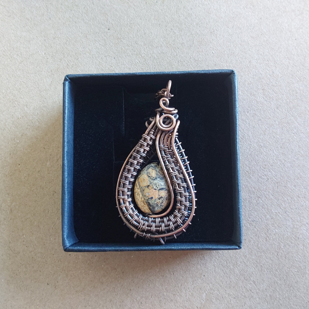 Oval Picture Jasper pendant