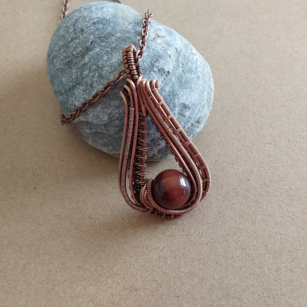 Red Tigers Eye pendant