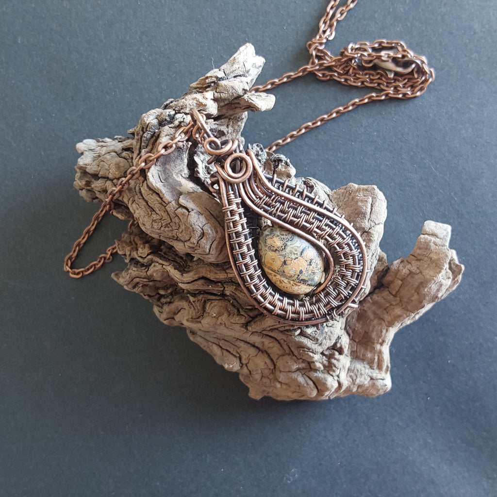 Oval Picture Jasper pendant