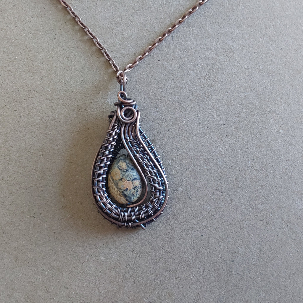Oval Picture Jasper pendant