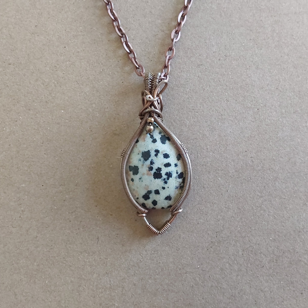 Dalmatian Jasper Pendant