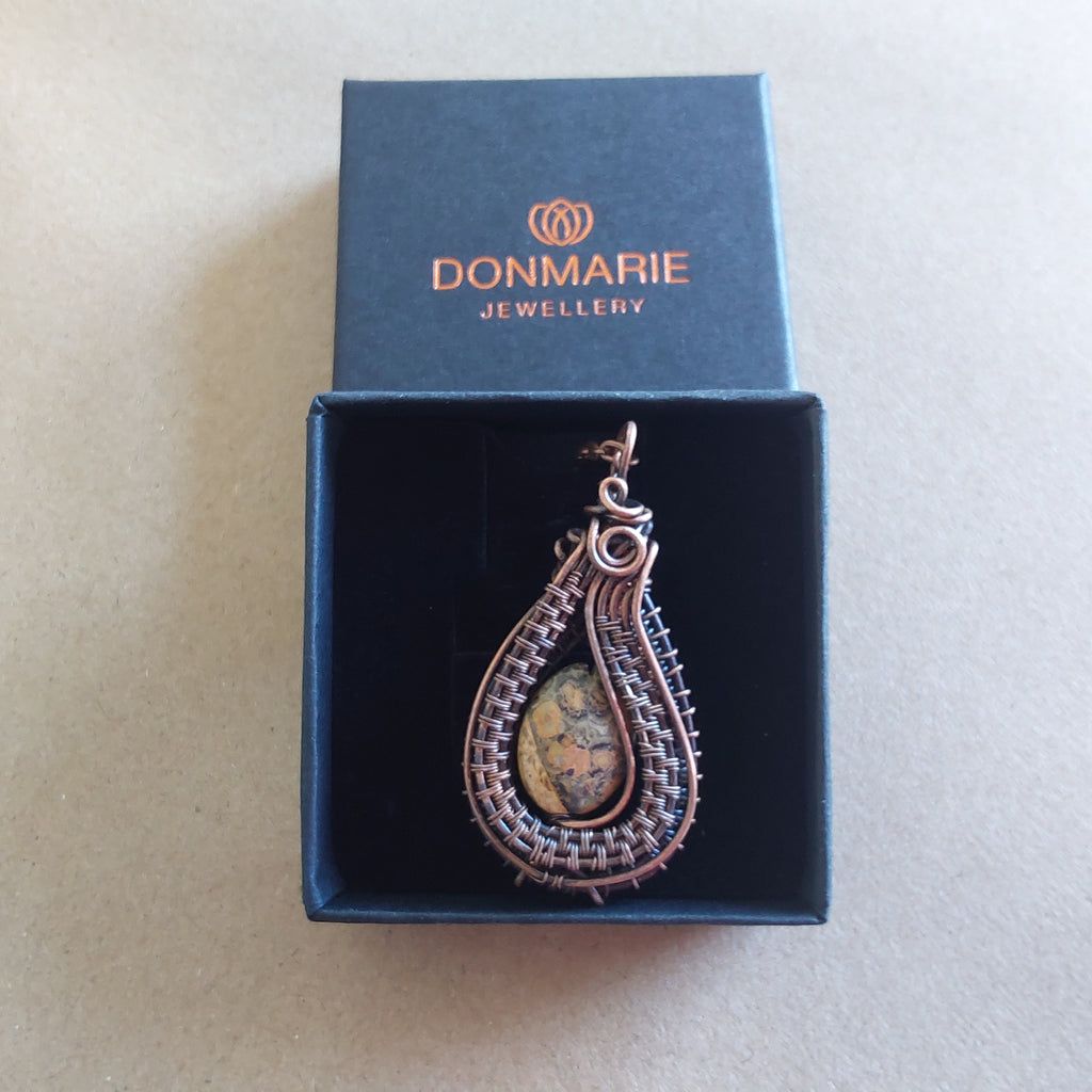 Oval Picture Jasper pendant