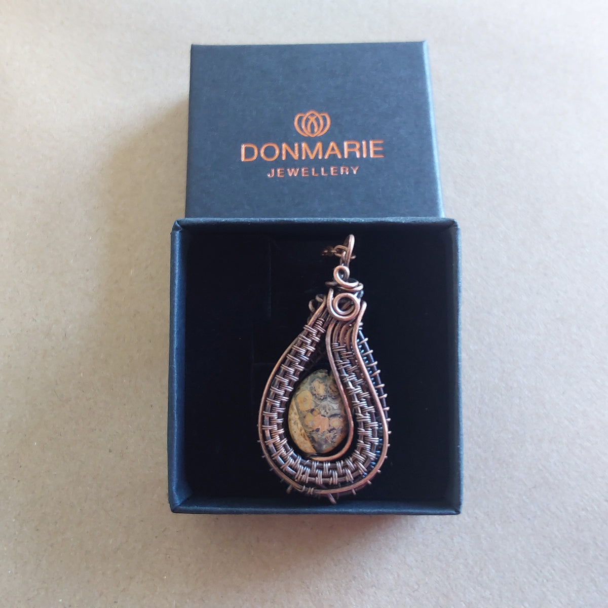 Oval Picture Jasper pendant