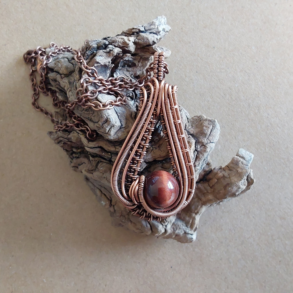 Red Tigers Eye pendant