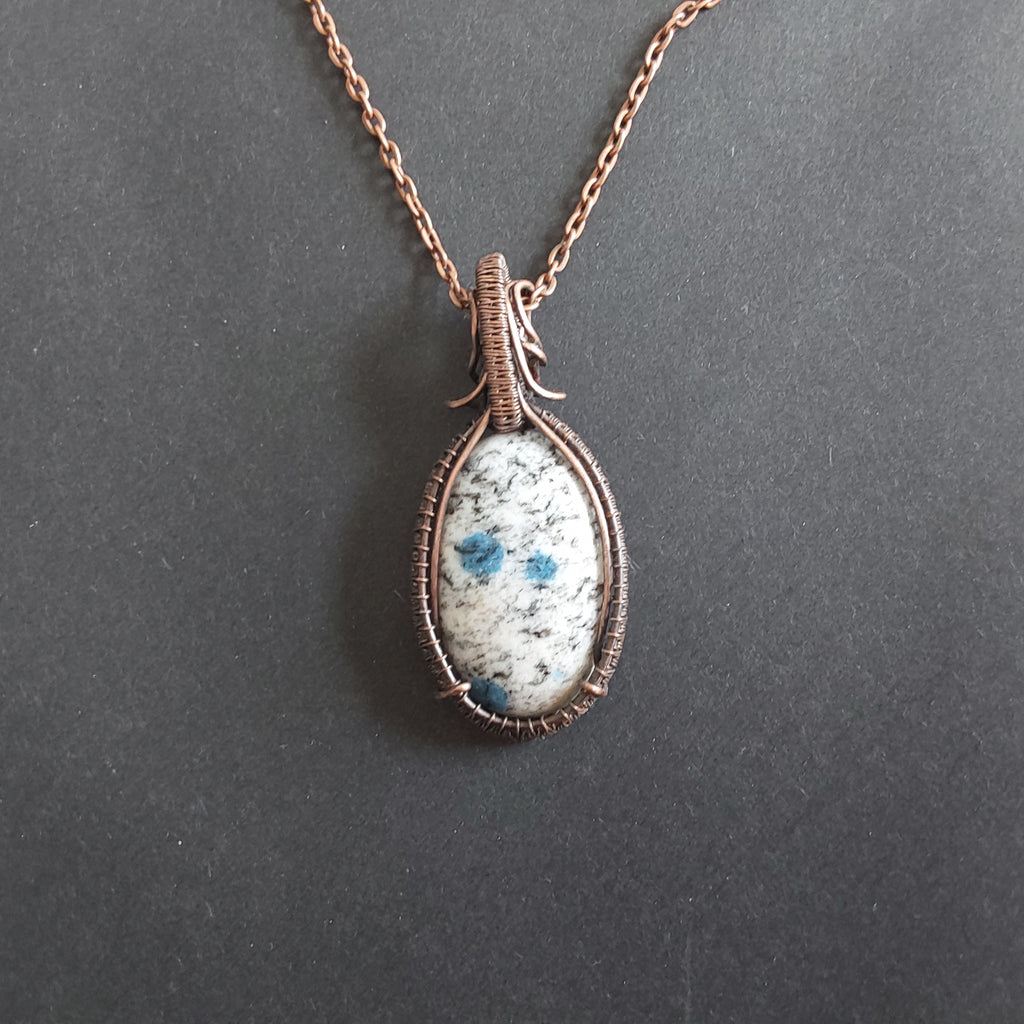 K2 Jasper cabochon pendant