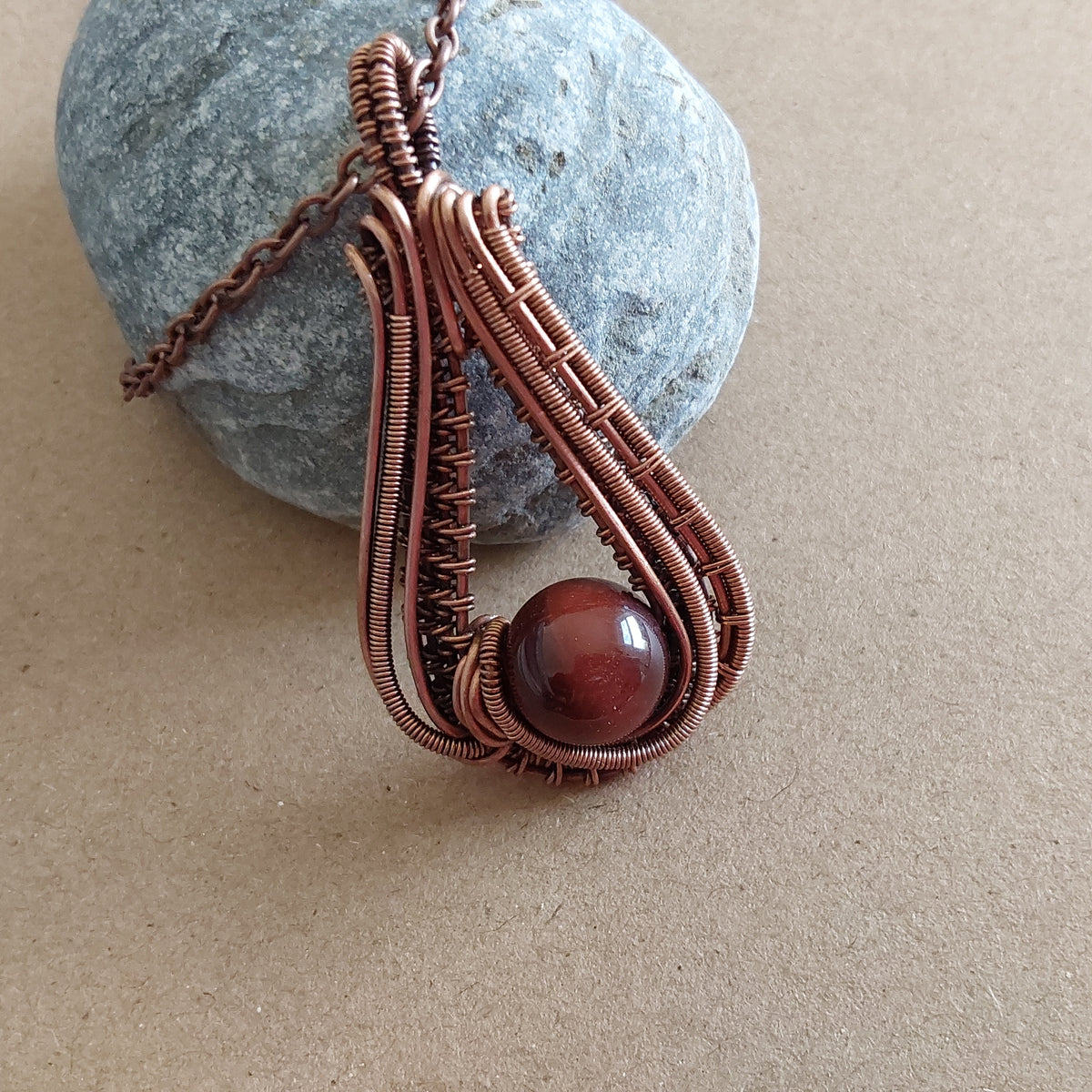 Red Tigers Eye pendant