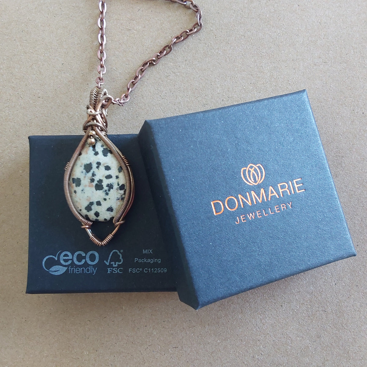 Dalmatian Jasper Pendant