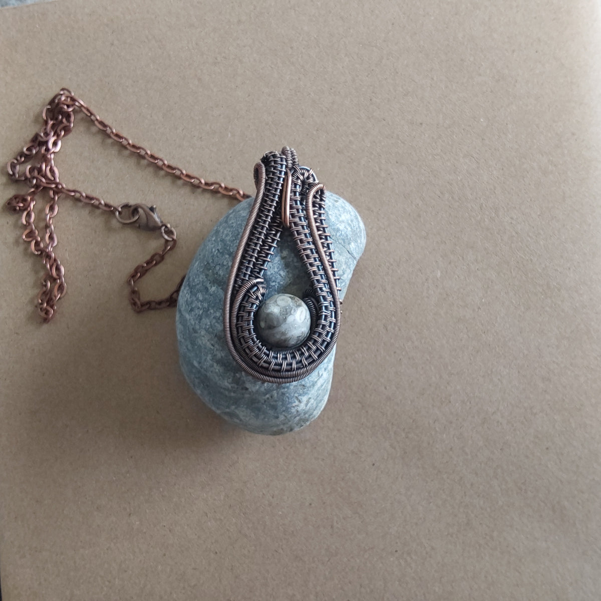 Fossil Jasper pendant