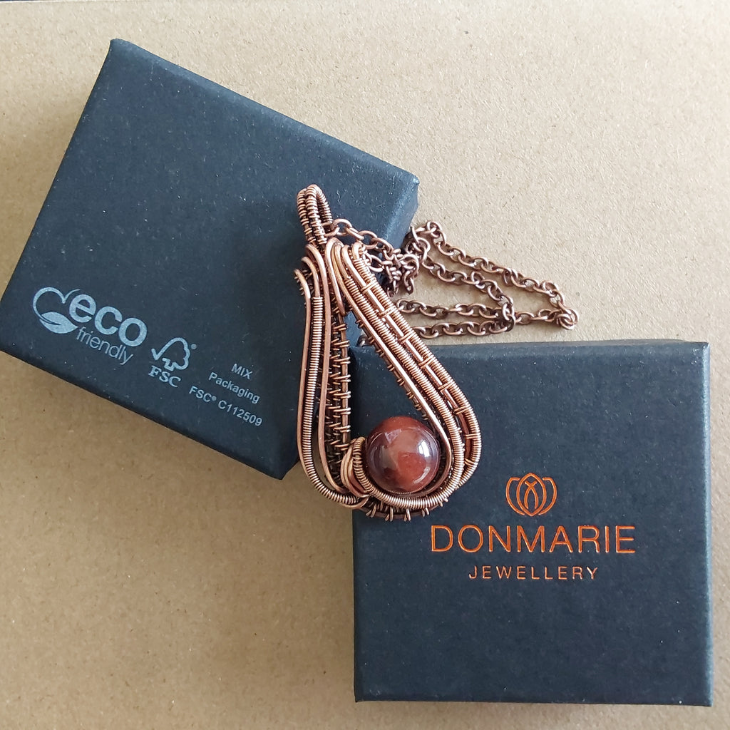 Red Tigers Eye pendant