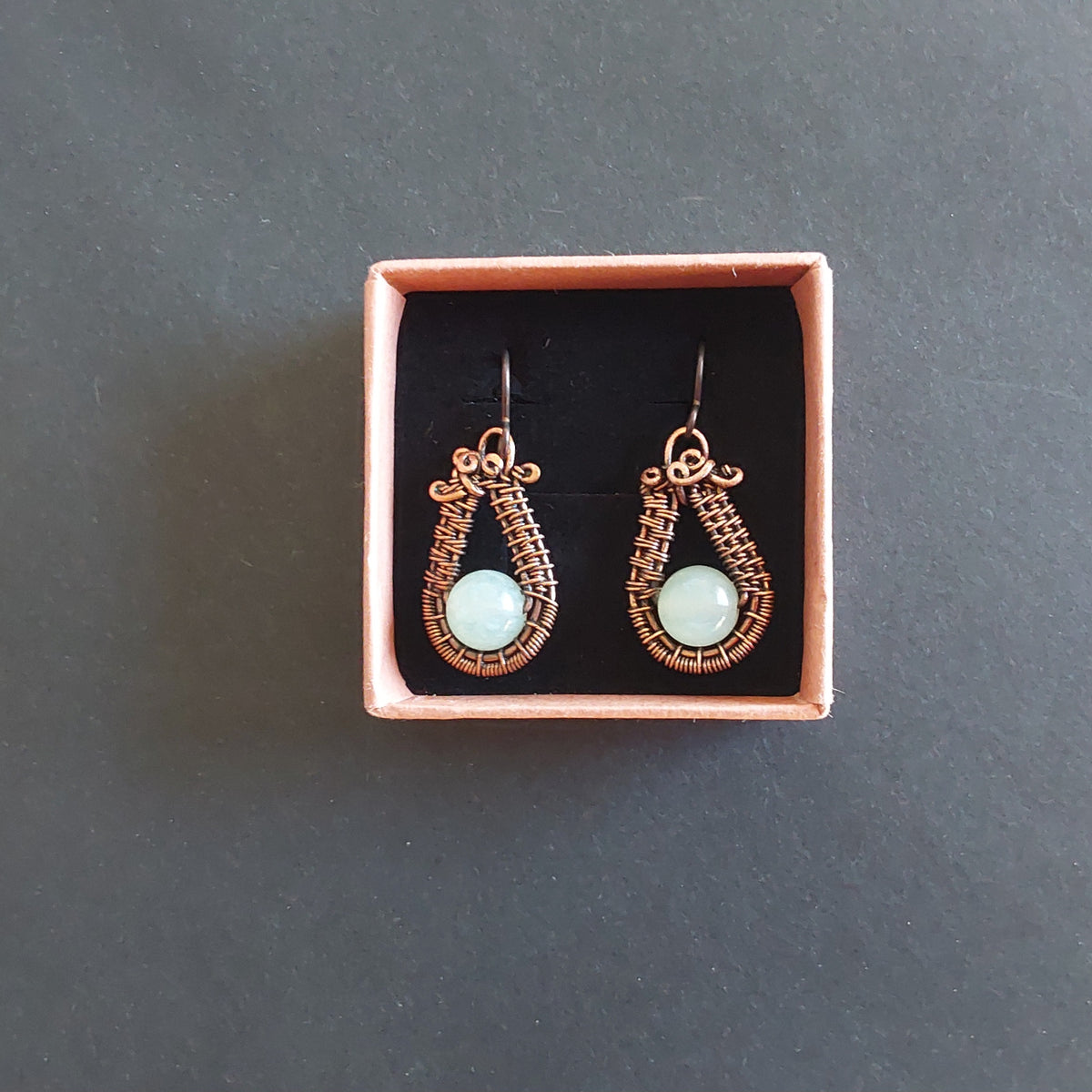 'New Jade'/Pale Green Serpentine earrings.