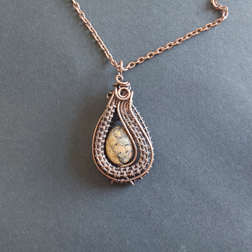 Oval Picture Jasper pendant