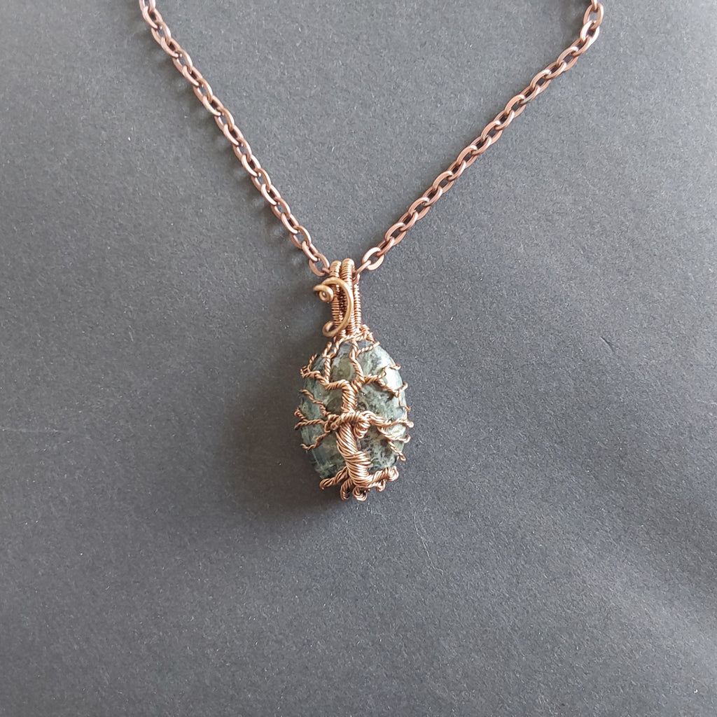 Kambaba Jasper Tree of Life pendant