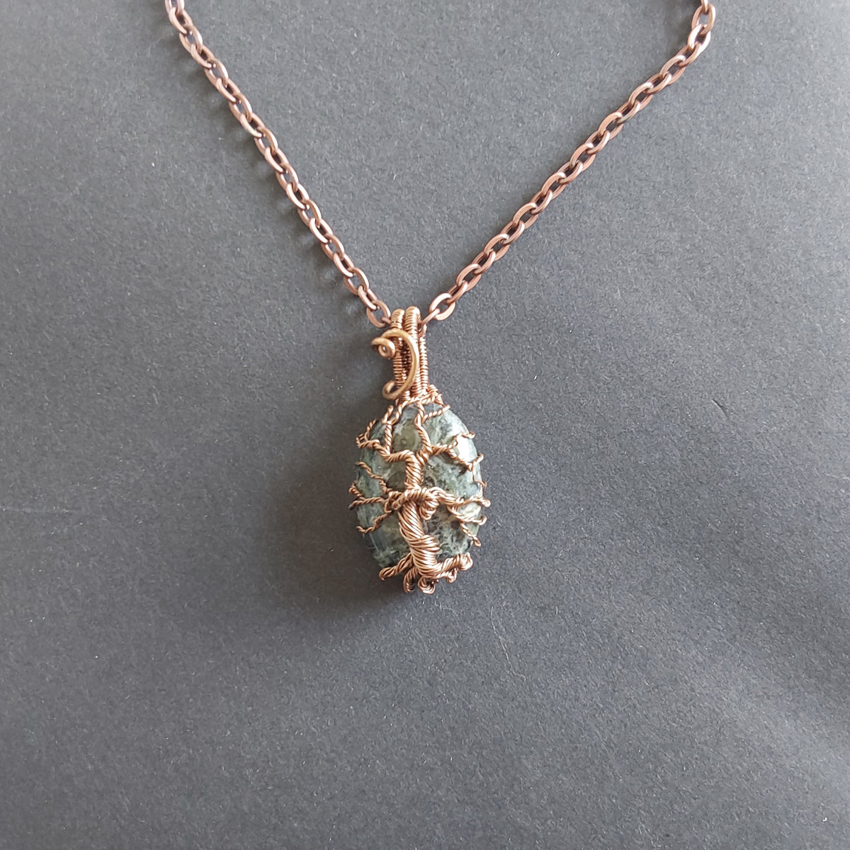 Kambaba Jasper Tree of Life pendant