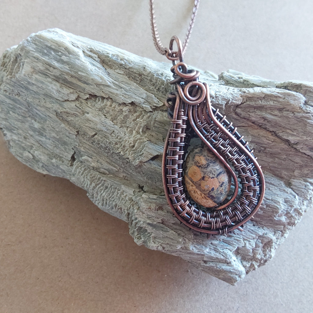 Oval Picture Jasper pendant