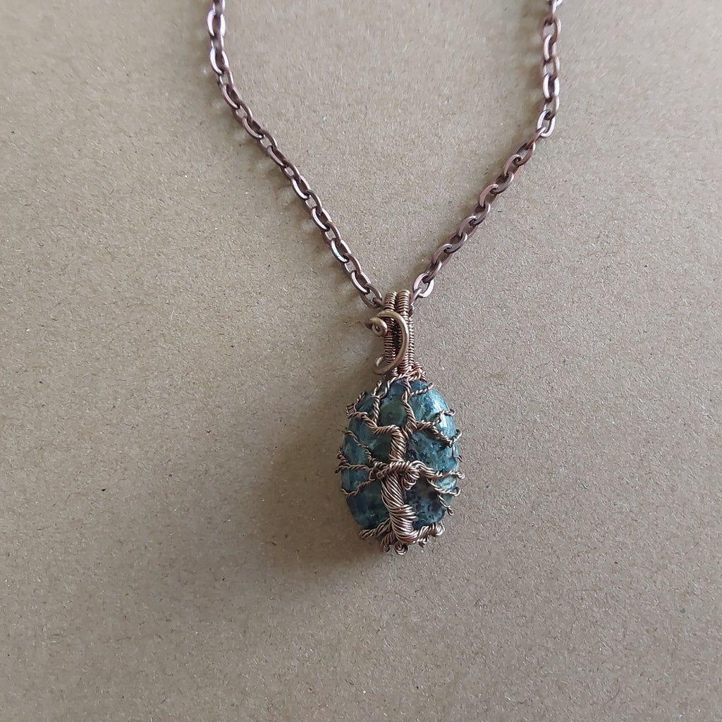 Kambaba Jasper Tree of Life pendant