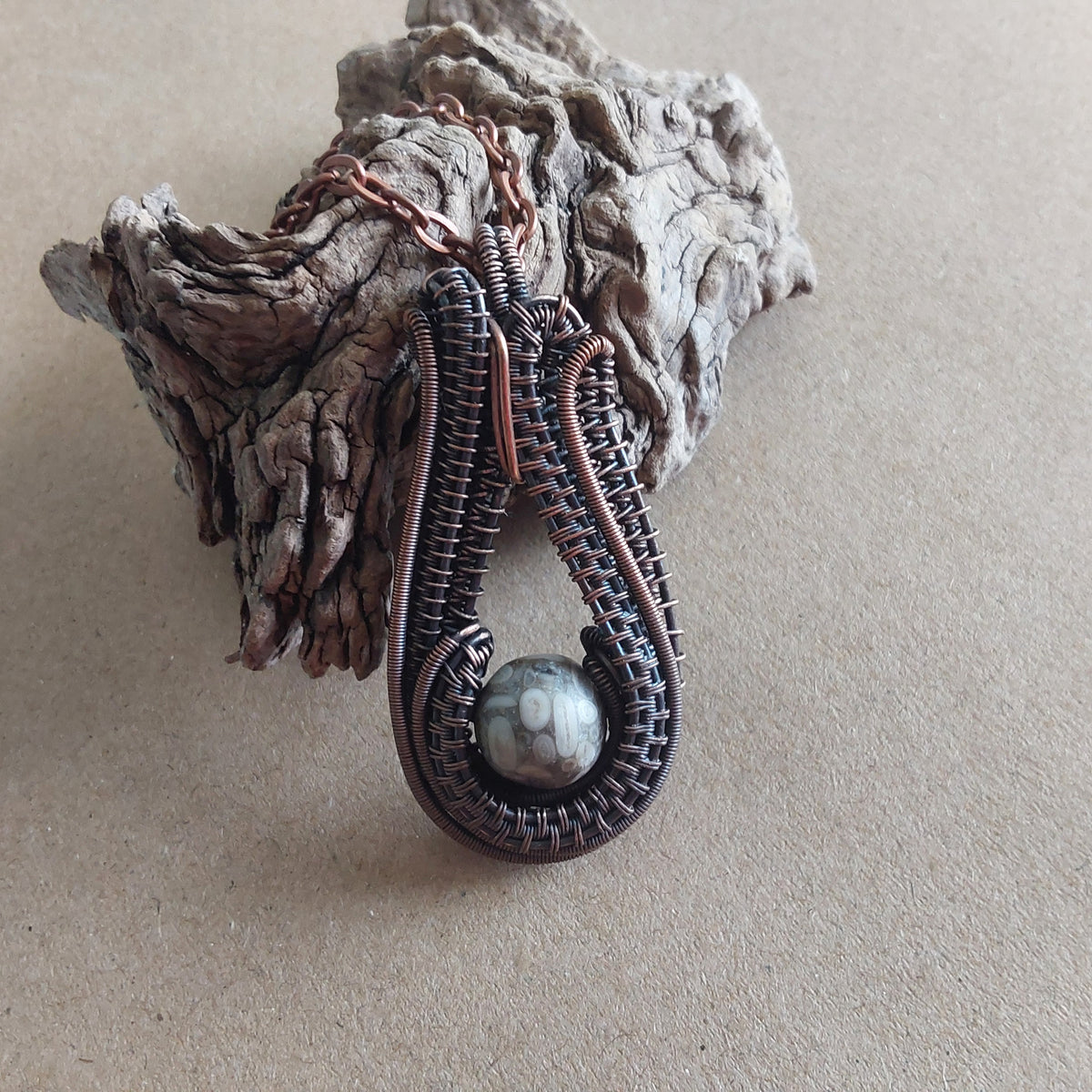 Fossil Jasper pendant