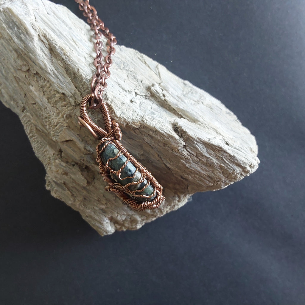 Kambaba Jasper Tree of Life pendant