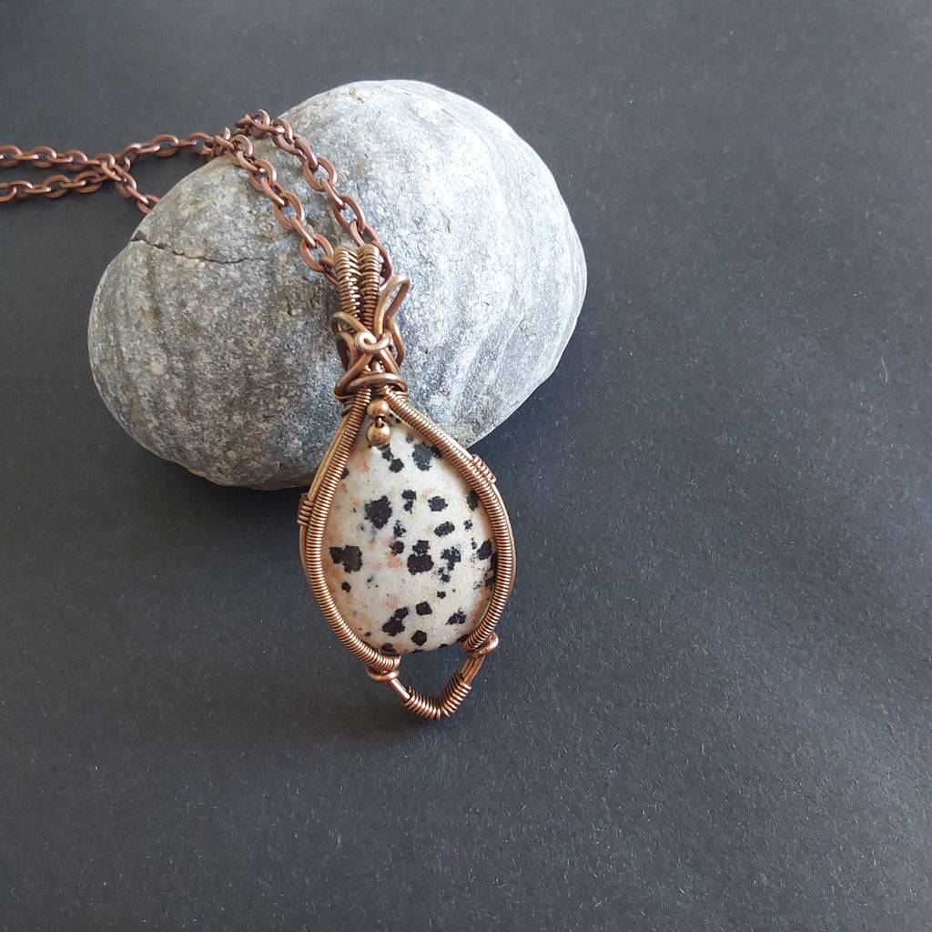 Dalmatian Jasper Pendant